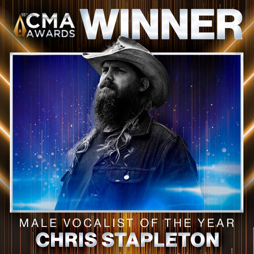 2021 CMA Male Vocalist Of The Year Award WINNER Chris Stapleton KATCFM